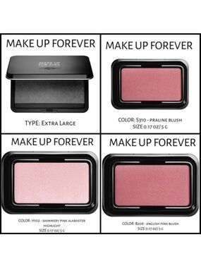 MAKE UP FOREVER Highlight, Sculpt, Blush and Compact, 4 PIECE BUNDLE